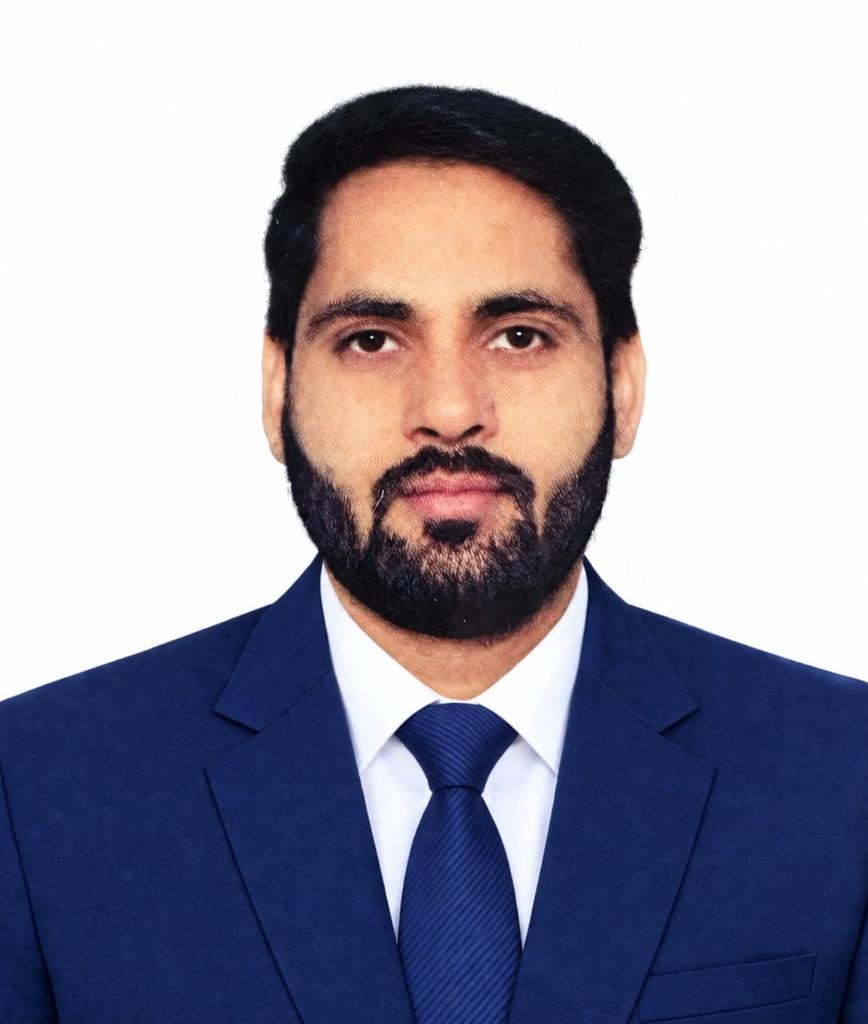 Official photograph of Inderjeet Upadhyay, Treasurer, CARE FOR NEEDY CHARITABLE TRUST (CNCT)